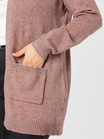 ONLY Carmakoma Knit Cardigan 'Esly' in Brown