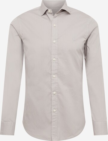 Chemise Polo Ralph Lauren en gris : devant