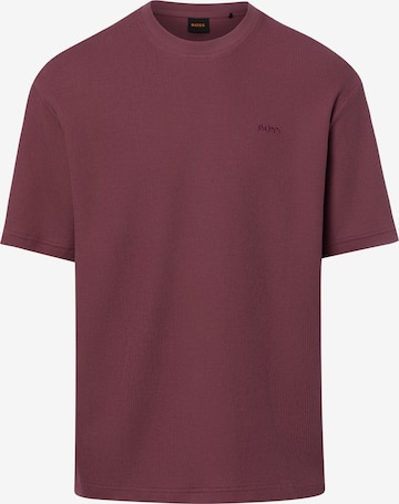 T-Shirt BOSS en violet : devant