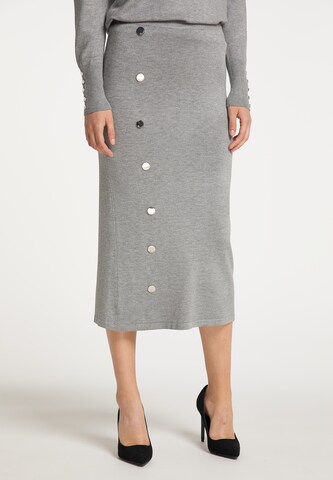 DreiMaster Klassik Skirt in Grey: front