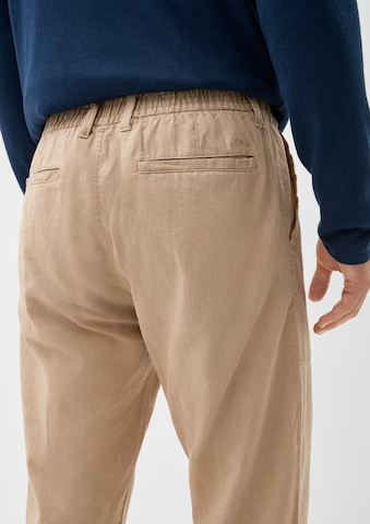 s.Oliver Tapered Trousers 'Detroit' in Beige