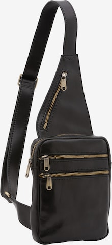 Borsa a tracolla di Viola Castellani in nero: frontale