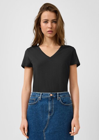 QS T-Shirt in Schwarz: Vorderseite