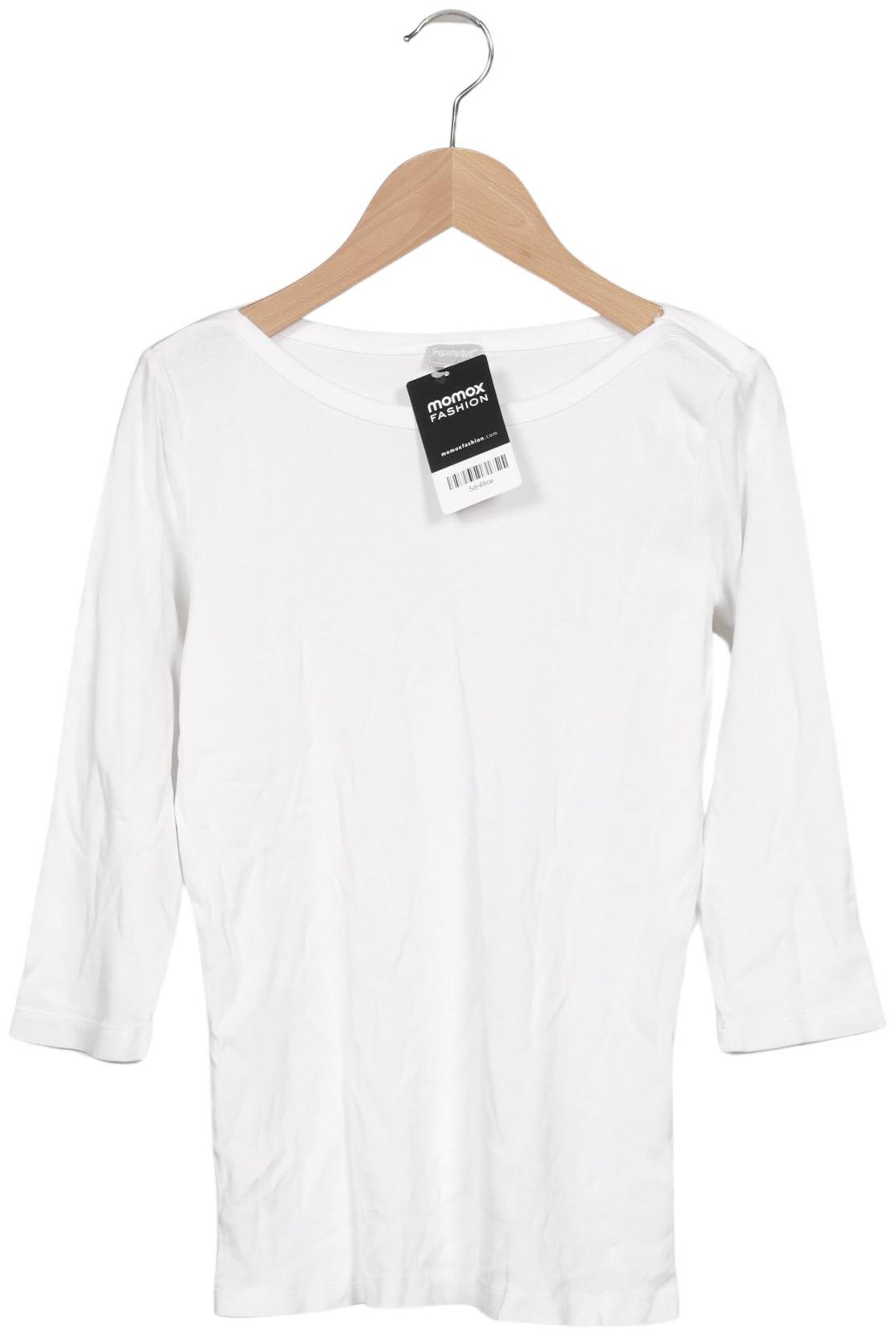 hessnatur Top & Shirt in XS in White: front