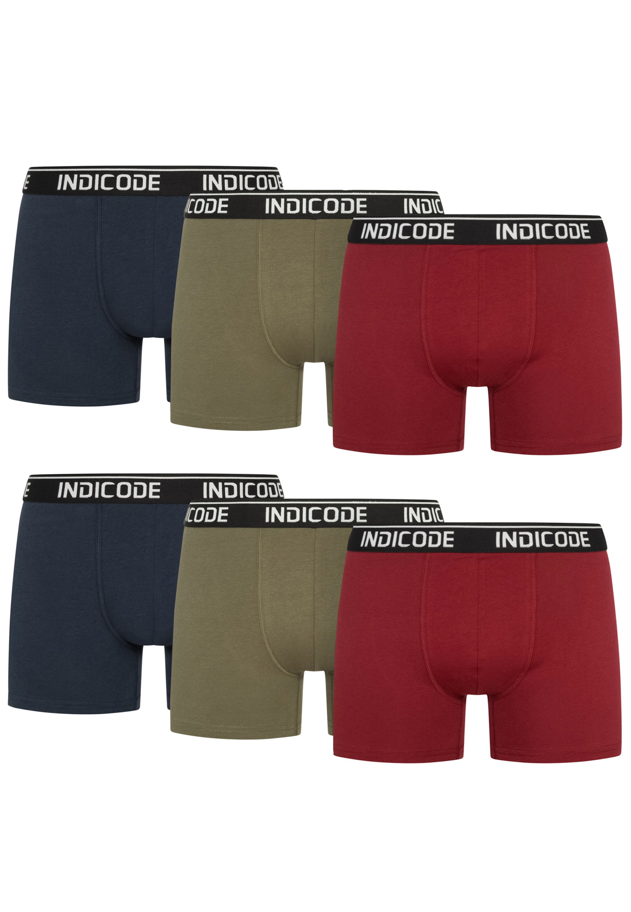 INDICODE JEANS Boxershorts ' Milano ' in Blauw: voorkant