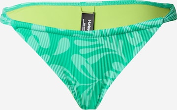 Hurley - Cuecas de biquíni de desporto em verde: frente