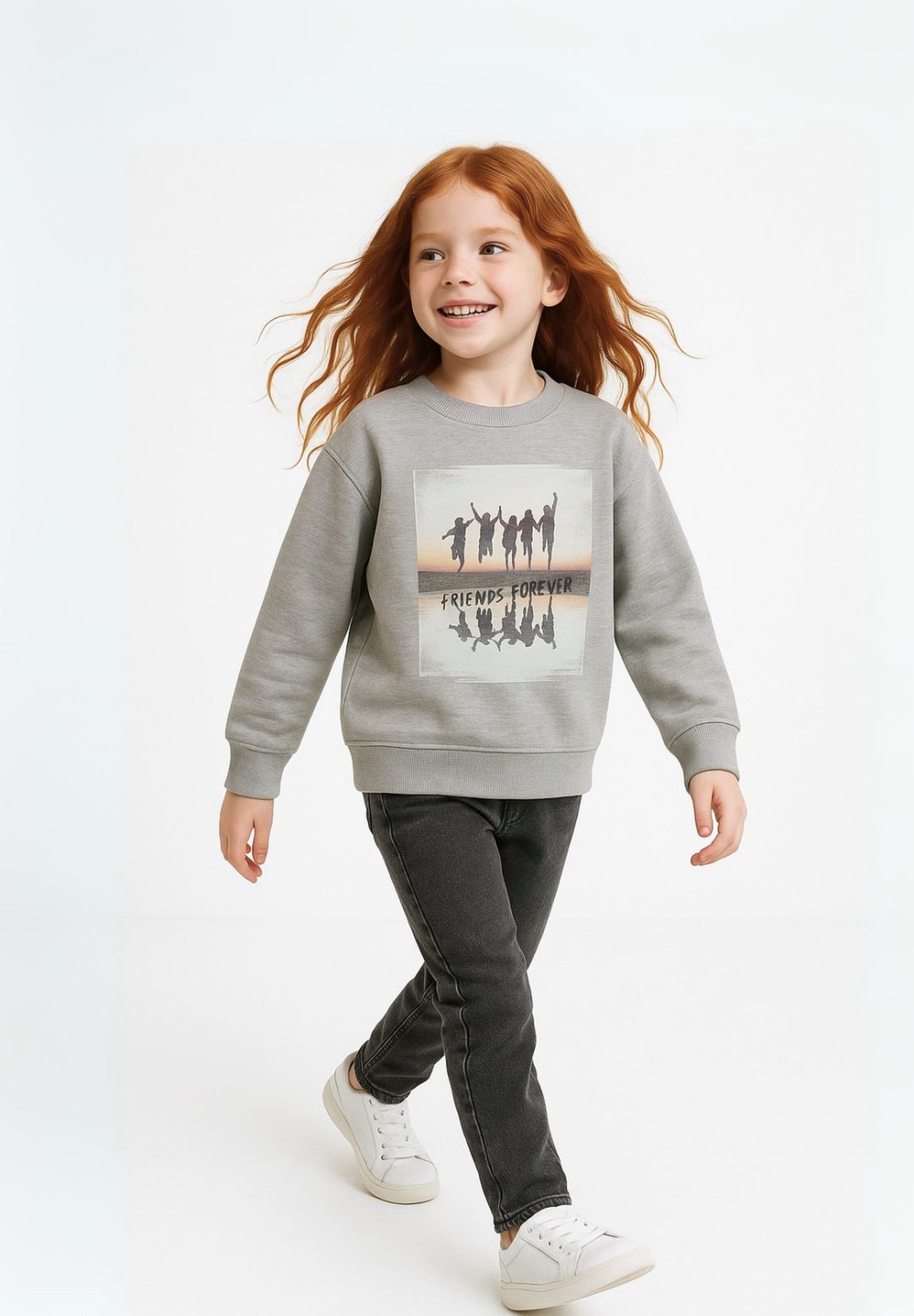 MINOTI Sweatshirt in Grey: front