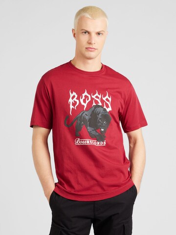 BOSS Shirt 'Pantera' in Rood: voorkant