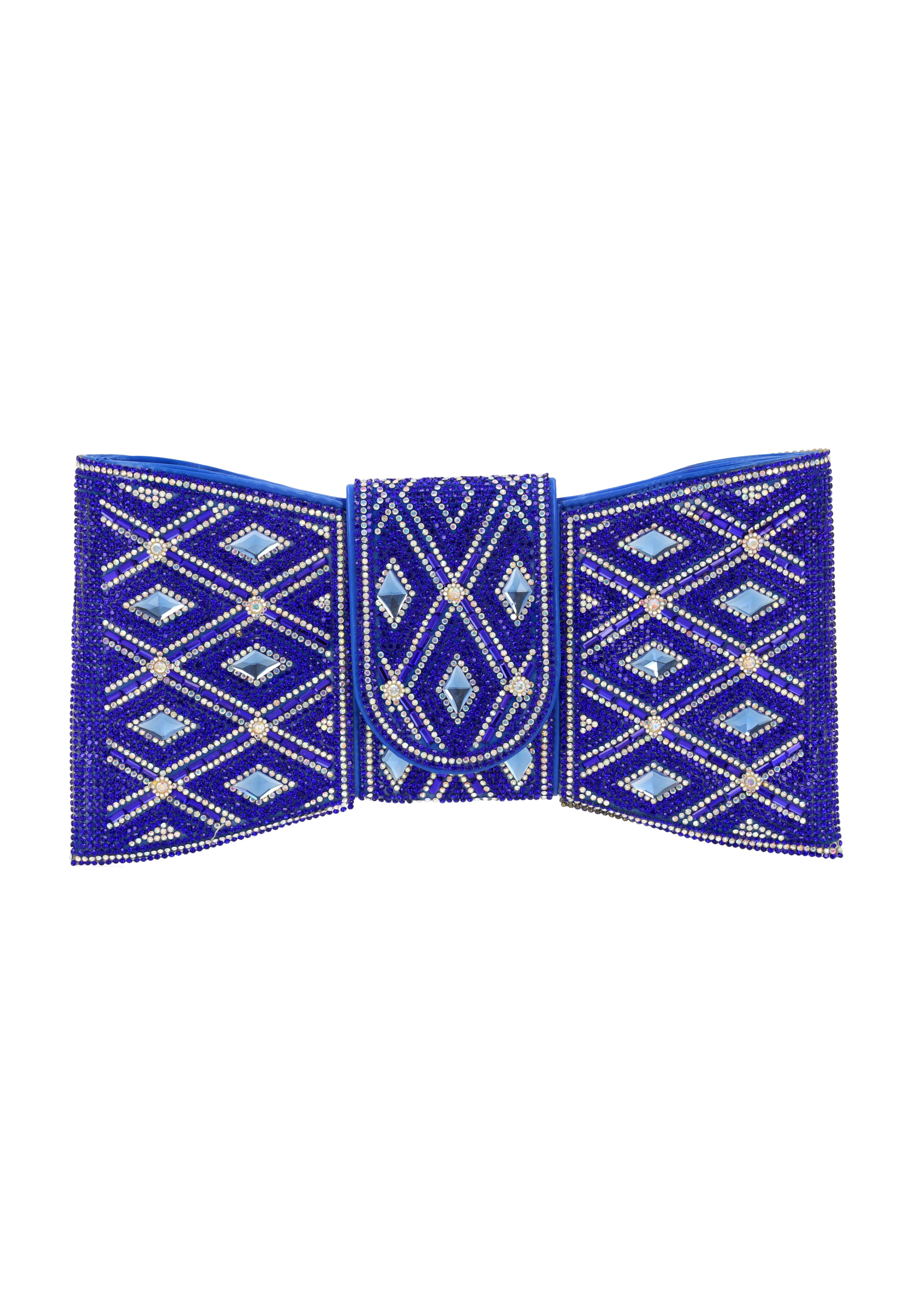 usha BLACK LABEL Clutch in Blue: front