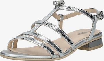 Nero Giardini Strap Sandals in Silver: front