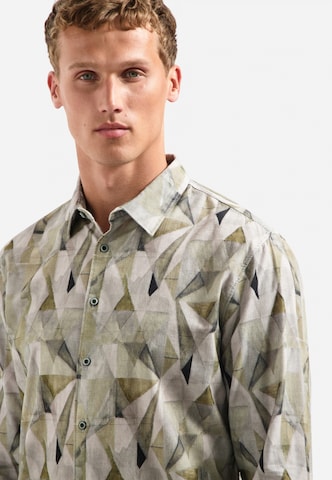 No Excess Regular fit Button Up Shirt in Green