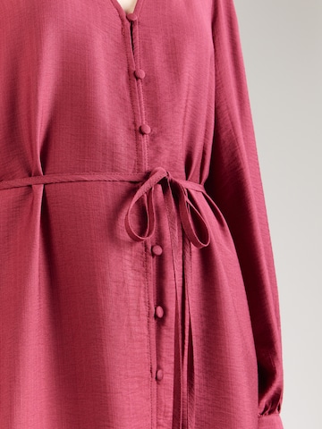Abito camicia 'Myla' di MSCH COPENHAGEN in rosso