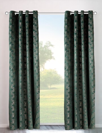 MY HOME Curtains & Drapes in Green: front