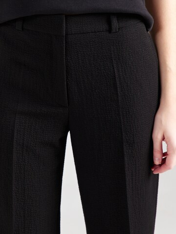 HUGO Wide leg Pantalon 'Hasene' in Zwart