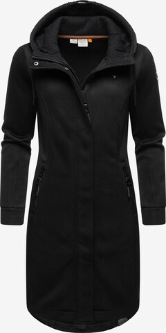 Ragwear Knitted Coat in Black: front