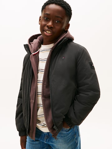 TOMMY HILFIGER - Casaco meia-estação 'ESSENTIAL' em preto: frente