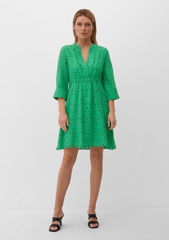 s.Oliver BLACK LABEL Jurk in Groen: voorkant