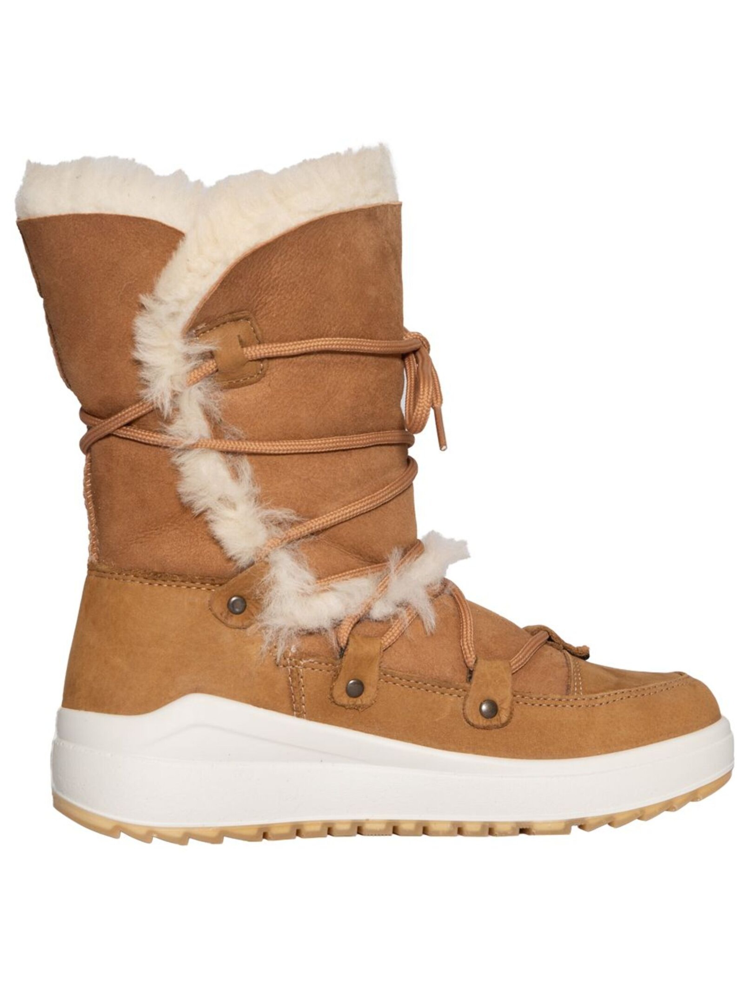 SKOGAN Snow boots in Beige: side