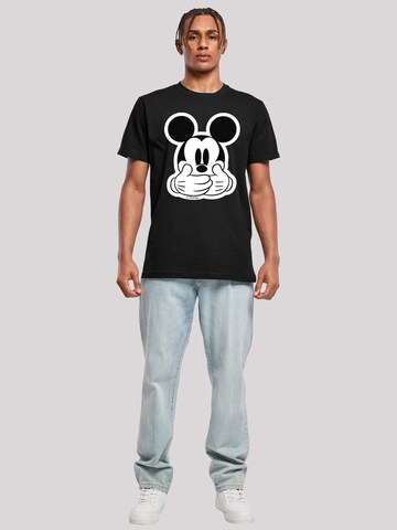 F4NT4STIC Shirt 'Micky Maus Don’t Speak' in Zwart
