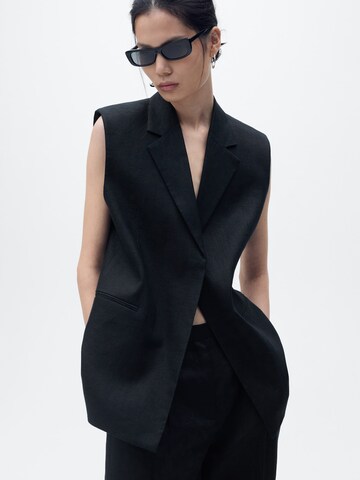 MANGO Gilet 'BORELI2' in Zwart: voorkant