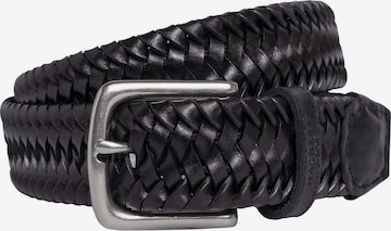 Hackett London Riem in Zwart: voorkant