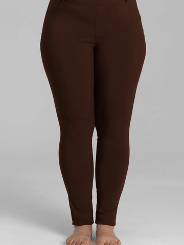 Skinny Leggings 'Copenhagen' SANDGAARD en marron