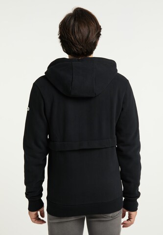 DreiMaster Maritim Zip-Up Hoodie in Black