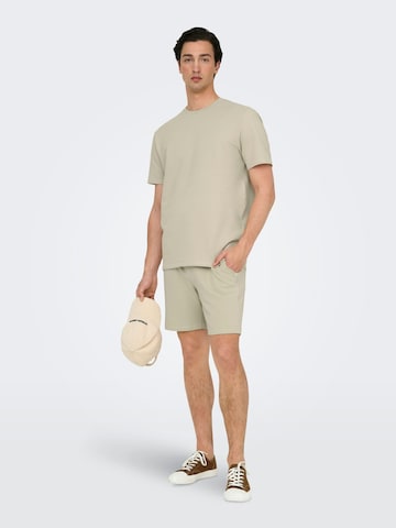 Only & Sons Shirt 'Kian' in Beige