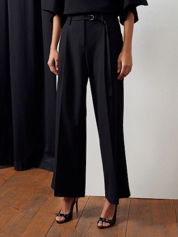 Dilvin Wide leg Broek in Zwart