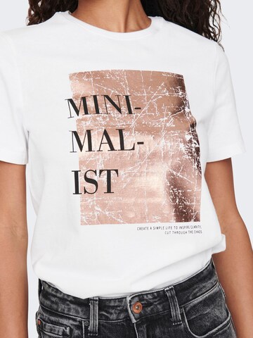 ONLY T-Shirt 'DIANE' in Weiß