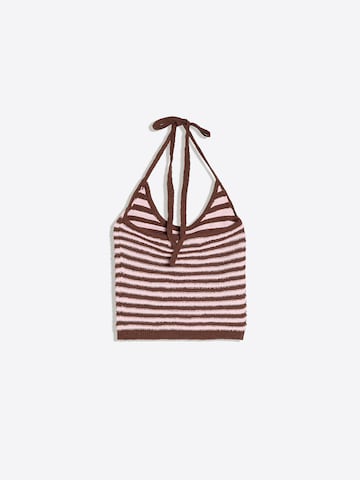 Tops en tricot Bershka en marron