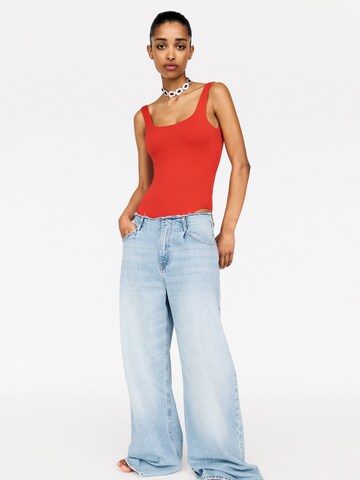 Pull&Bear Bodysuit in Red