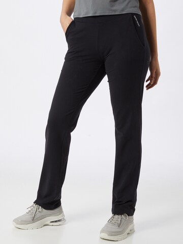 ESPRITLoosefit Sportske hlače - crna boja: prednji dio