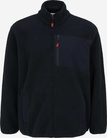 Jack & Jones PlusFlis jakna 'JJTHATCHER' - plava boja: prednji dio