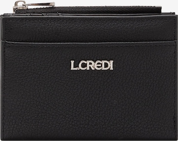 Porte-monnaies L.CREDI en noir : devant