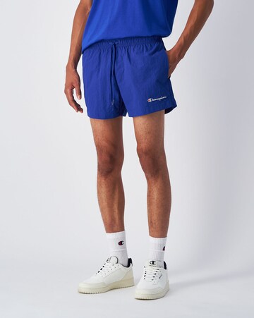 Champion Authentic Athletic Apparel Badeshorts in Blau: Vorderseite