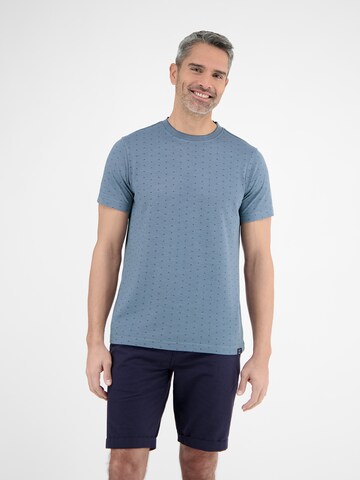LERROS Piqué-T-Shirt für Herren in Blau: Vorderseite