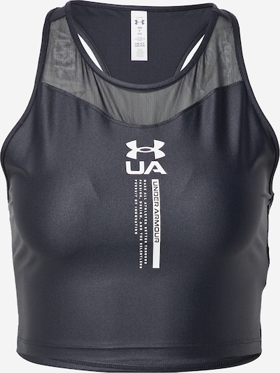 UNDER ARMOUR Спортен топ в черно / бяло, Преглед на продукта