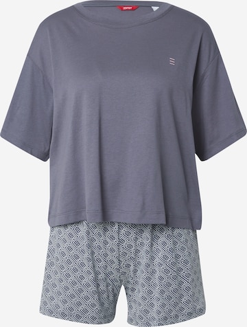 ESPRIT Kort pyjamas i grå: framsida