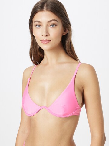 Minimizer Top per bikini 'Flatter Me' di NLY by Nelly in rosa: frontale