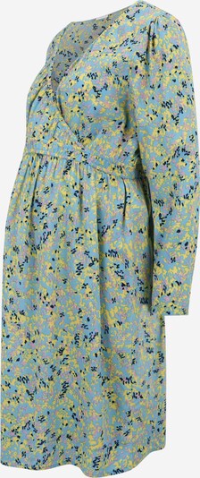 MAMALICIOUS Kleid 'Renne' in hellblau / gelb / schwarz, Produktansicht