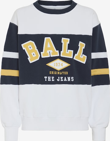 Ball Sweatshirt 'Batomasso' i hvid: forside