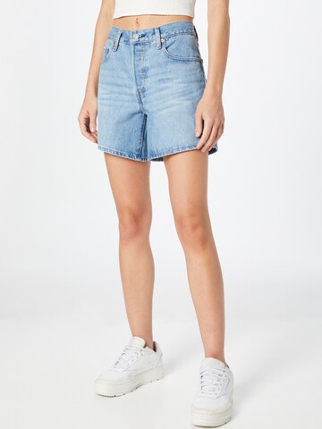 LEVI'S ® Regular Jeans '501 Rolled Short' in Blauw: voorkant