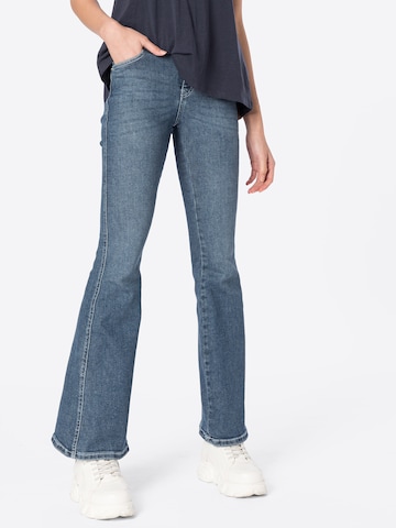 Dr. Denim Bootcut Jeans 'Macy' in Blauw: voorkant