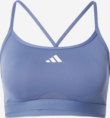 ADIDAS PERFORMANCE Bustier Urheilurintaliivit 'Aeroreact' värissä sininen: edessä