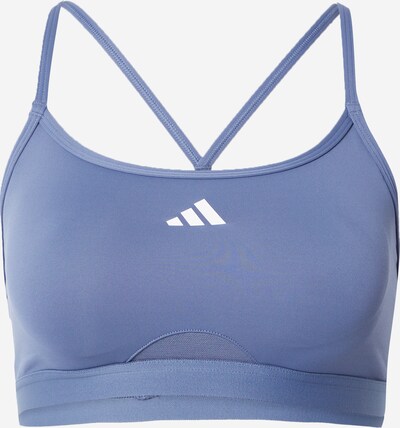 ADIDAS PERFORMANCE Sport bh 'Aeroreact' in de kleur Smoky blue / Wit, Productweergave