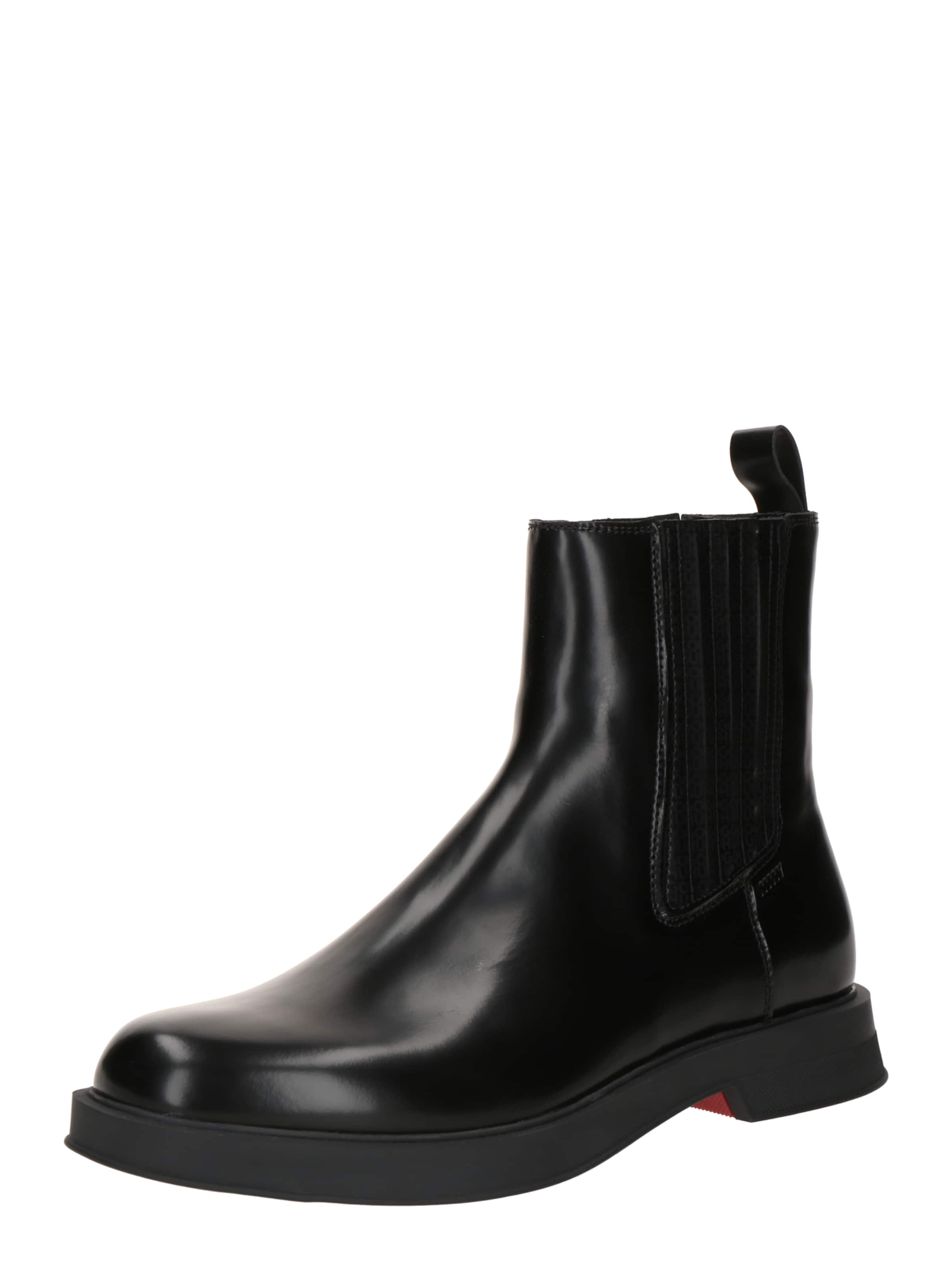 HUGO - Botas chelsea 'LENNER' em preto: frente