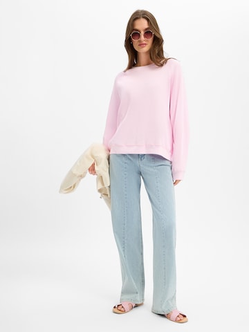 AMERICAN VINTAGE Sweatshirt ' Uscow ' in Roze