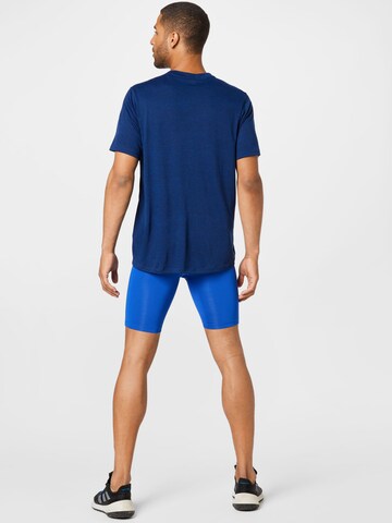 ADIDAS SPORTSWEAR Skinny Sportovní kalhoty 'Techfit ' – modrá