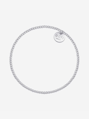 CLASSYANDFABULOUS Jewelry Armband 'CLASSYANDFABULOUS Beaded' in Silber: Vorderseite